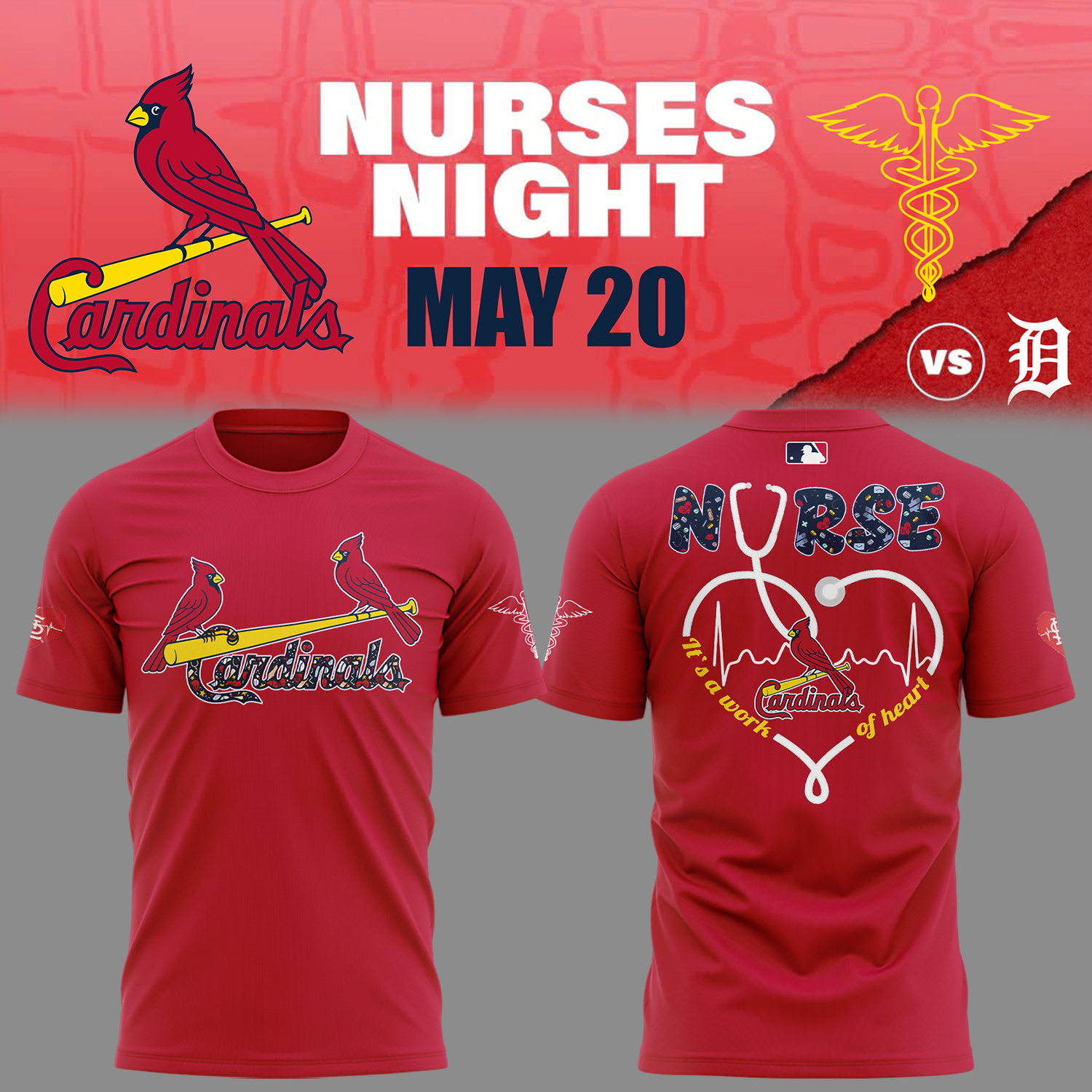 St. Louis Baseball Nurses Night T-Shirt Baseball Gifts Ideas Oregontrailrvpk Shirt