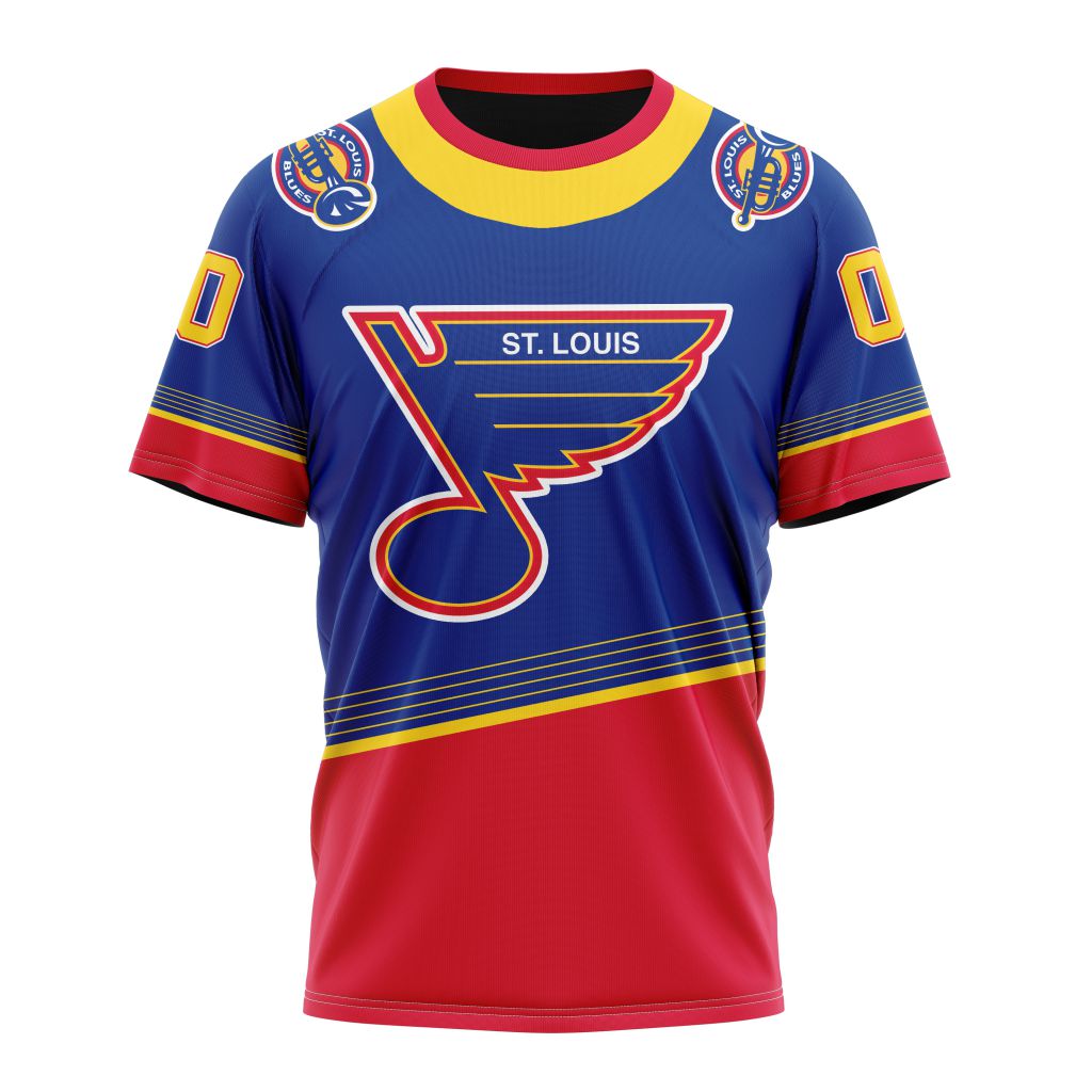 St. Louis Blues 2023 Special 90s Retro Kits Personalized Name And Number T-Shirt Oregontrailrvpk Shirt