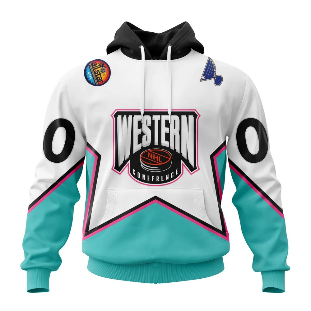 St. Louis Blues All-Star Western Conference All Over Print Hoodie Style 33880