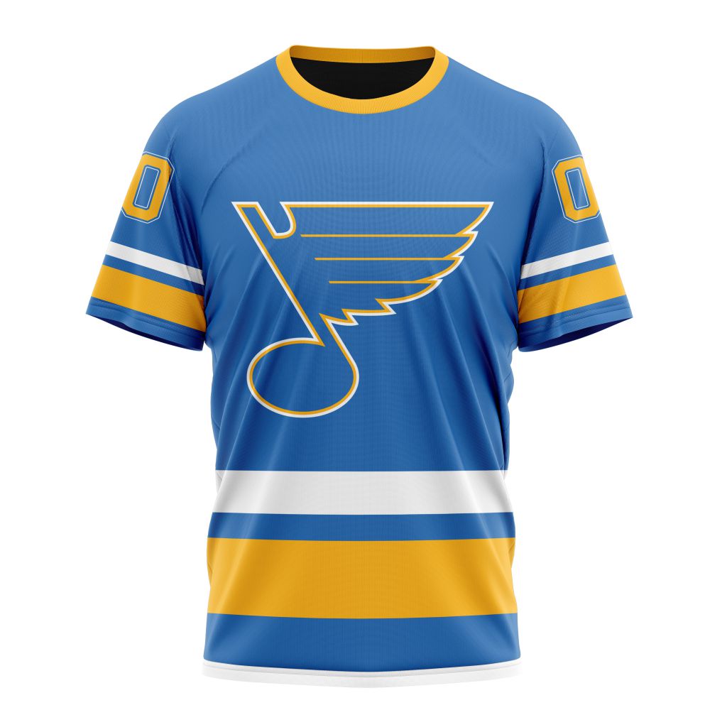 St. Louis Blues Personalized 2023 Alternate Kits Personalized Name And Number T-Shirt Oregontrailrvpk Shirt