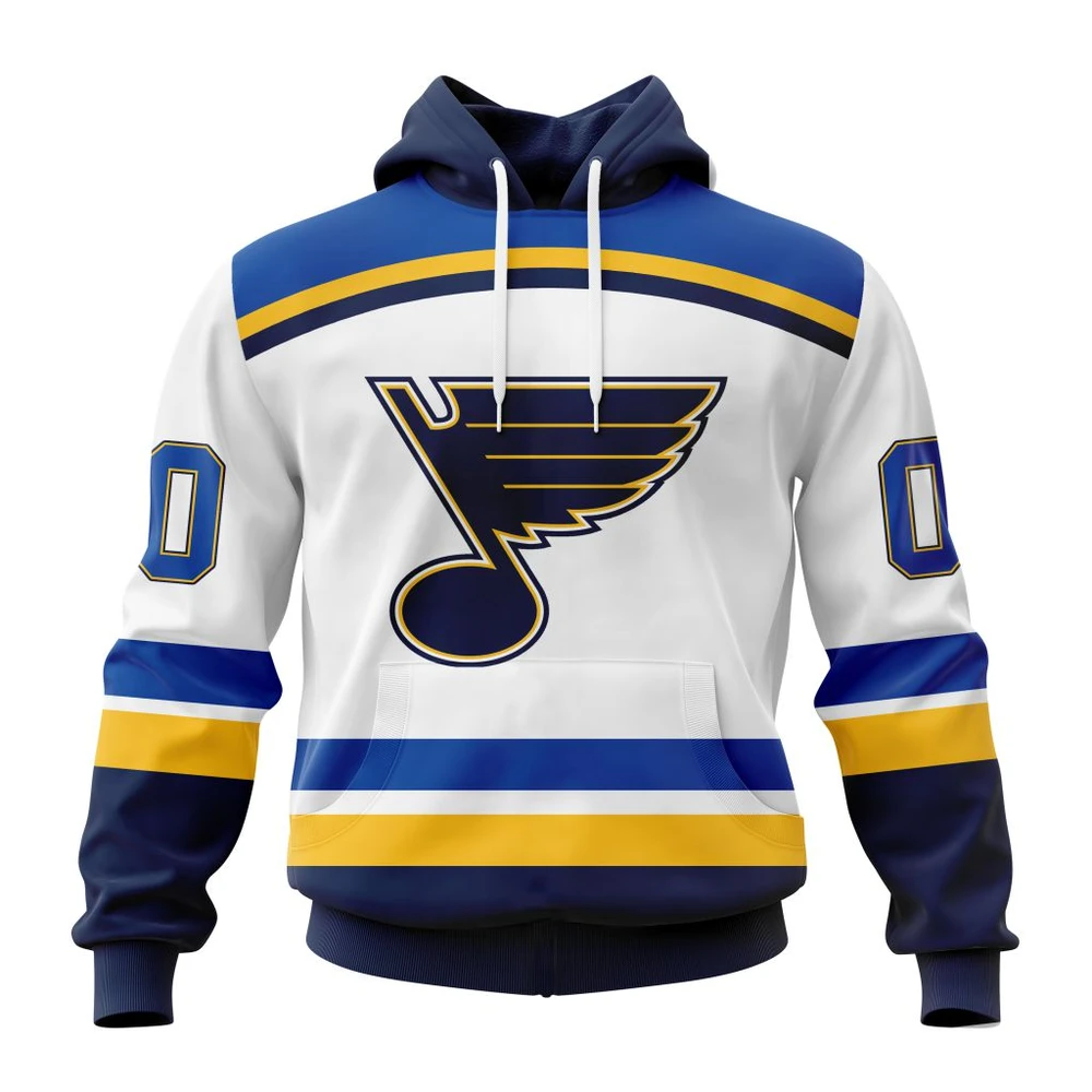 St. Louis Blues Personalized Away Kits All Over Print Hoodie Style 41246