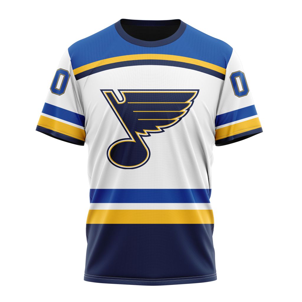 St. Louis Blues Personalized Away Kits Personalized Name And Number T-Shirt Oregontrailrvpk Shirt