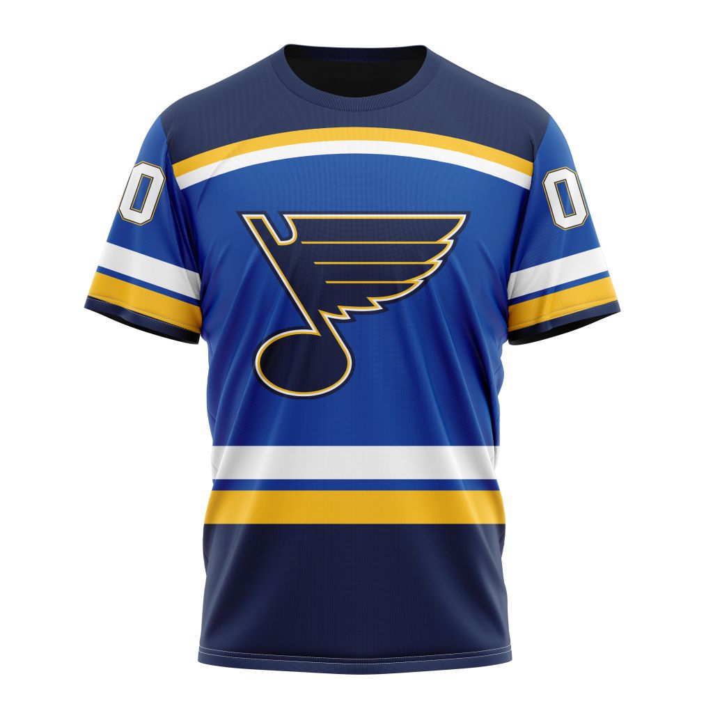 St. Louis Blues Personalized Home Kits Personalized Name And Number T-Shirt Oregontrailrvpk Shirt