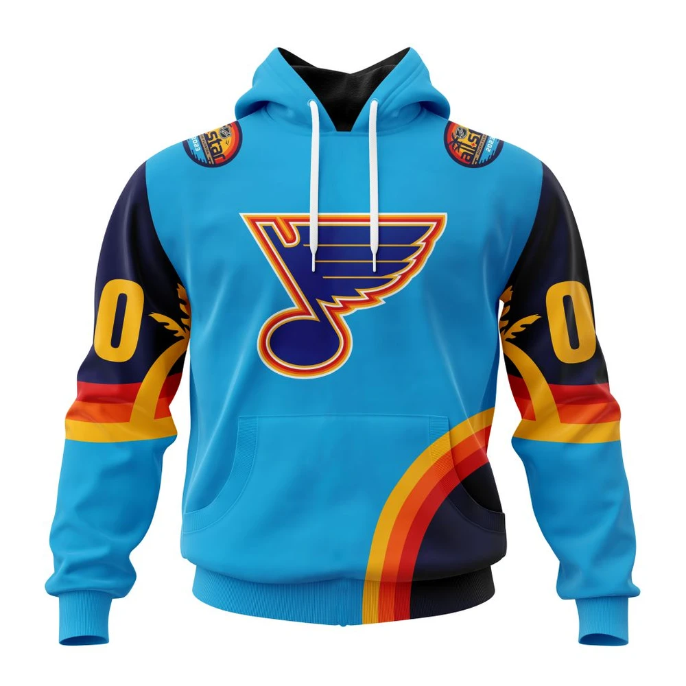 St. Louis Blues Special All-Star Game Design With Atlantic Ocean All Over Print Hoodie Style 33469