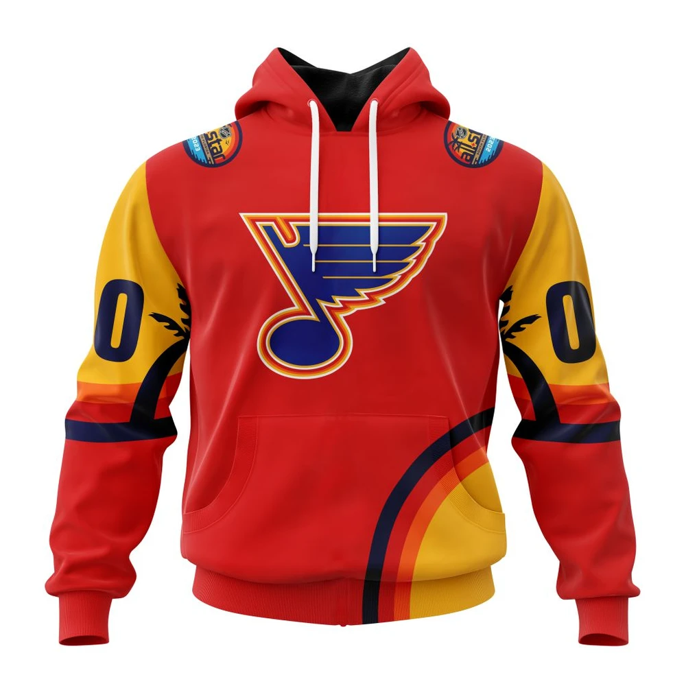 St. Louis Blues Special All-Star Game Design With Florida Sunset All Over Print Hoodie Style 26438
