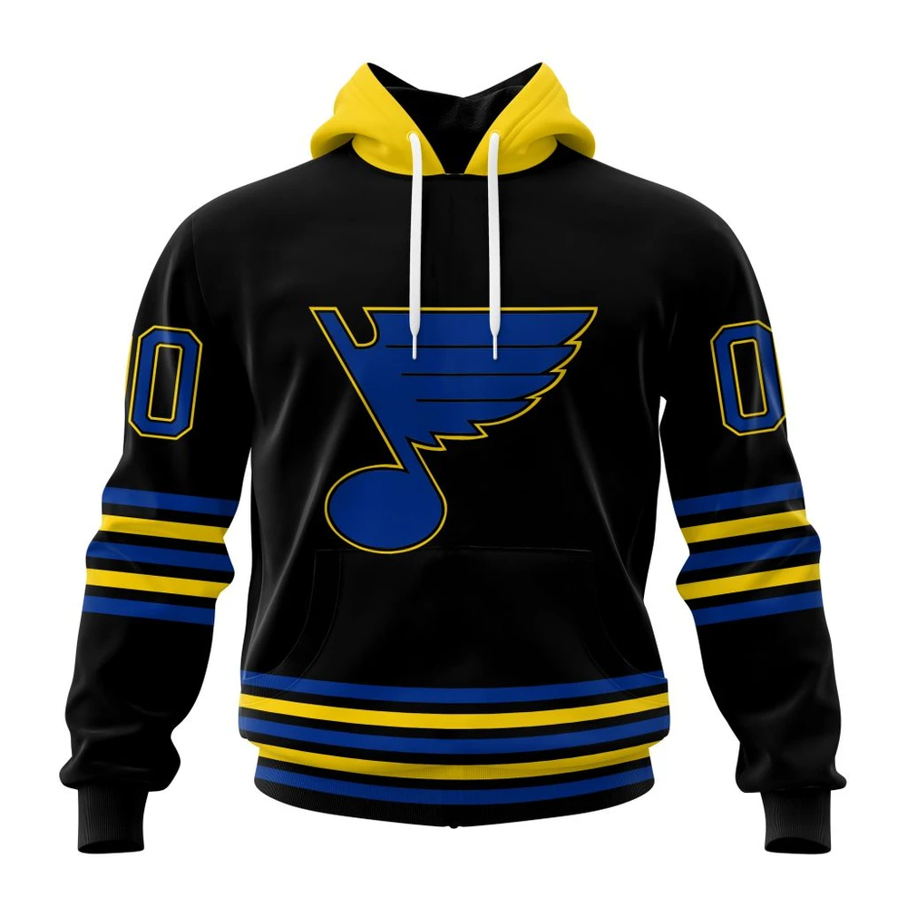 St. Louis Blues Special Blackout Design All Over Print Hoodie Style 76103