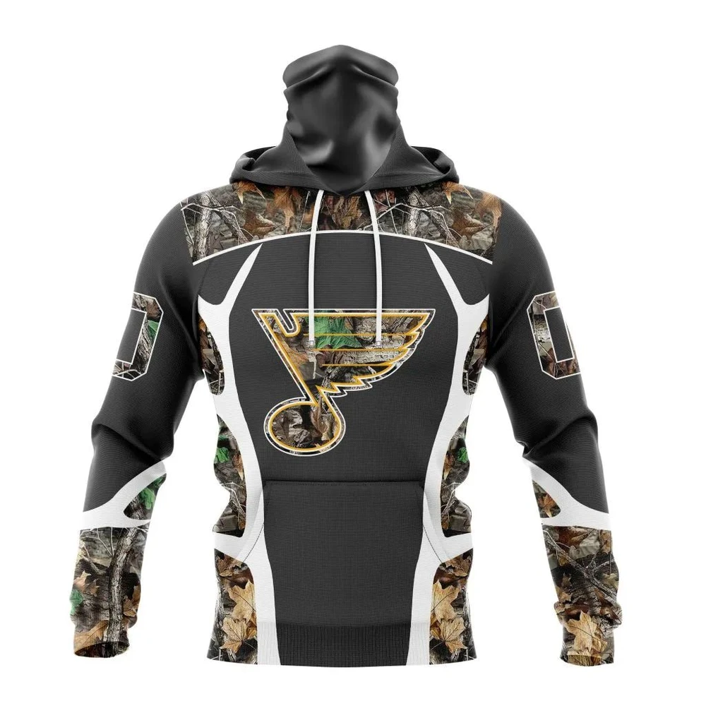 St. Louis Blues Special Camo Hunting Design All Over Print Hoodie Style 67292