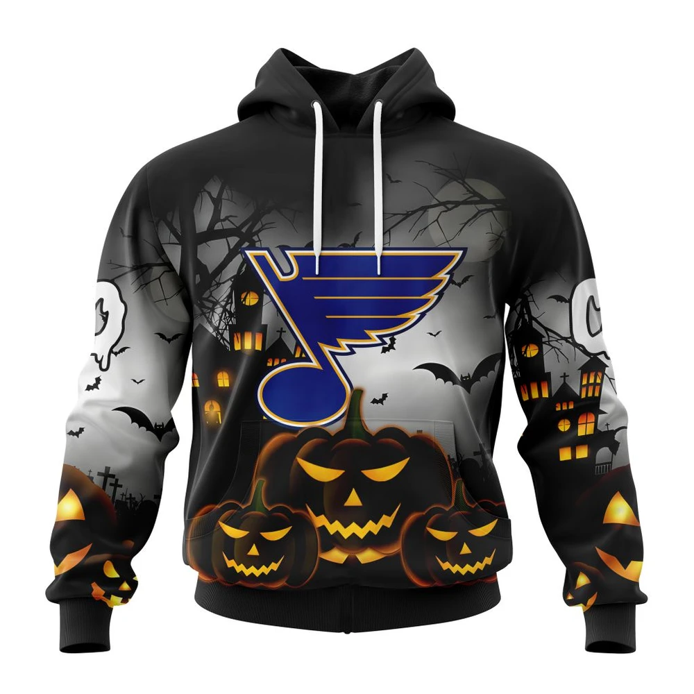 St. Louis Blues Special Design For Halloween All Over Print Hoodie Style 10110