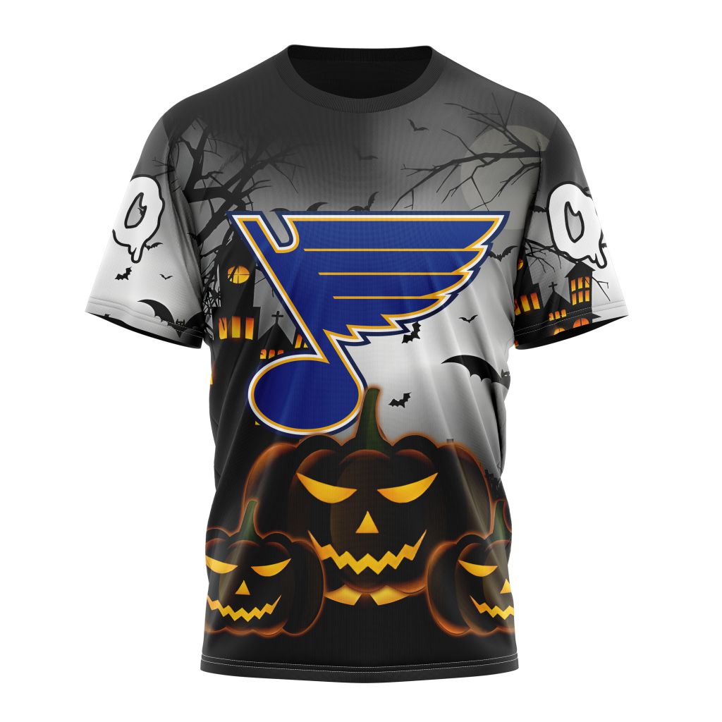 St. Louis Blues Special Design For Halloween Personalized Name And Number T-Shirt Oregontrailrvpk Shirt