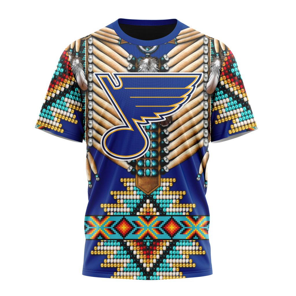St. Louis Blues Special Native Costume Design 02 Personalized Name And Number T-Shirt Oregontrailrvpk Shirt