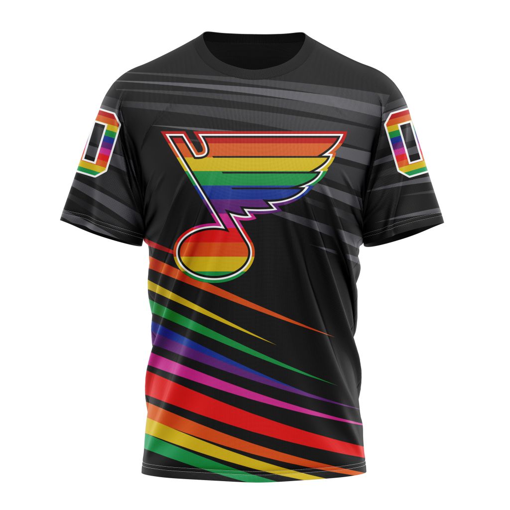 St. Louis Blues Special Pride Design Hockey Is For Everyone 01 Personalized Name And Number T-Shirt Oregontrailrvpk Shirt