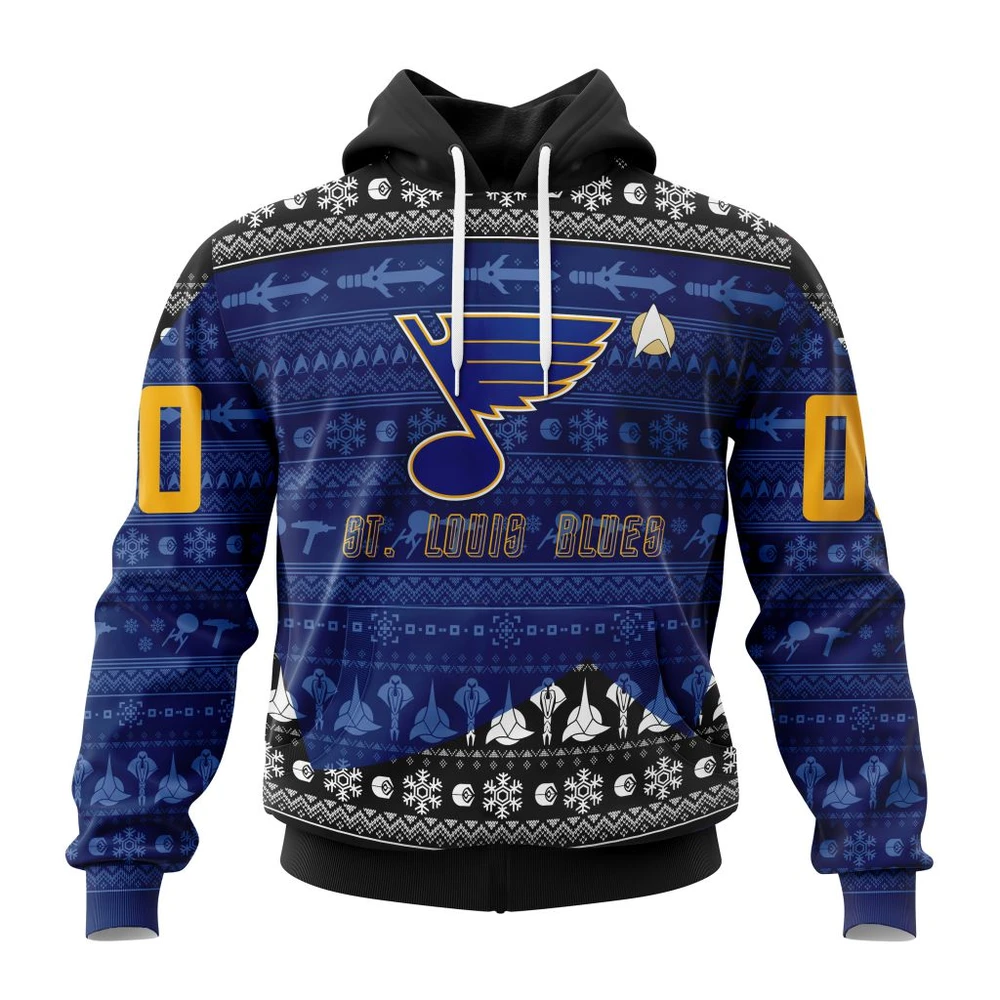 St. Louis Blues Special Star Trek Design All Over Print Hoodie Style 96315