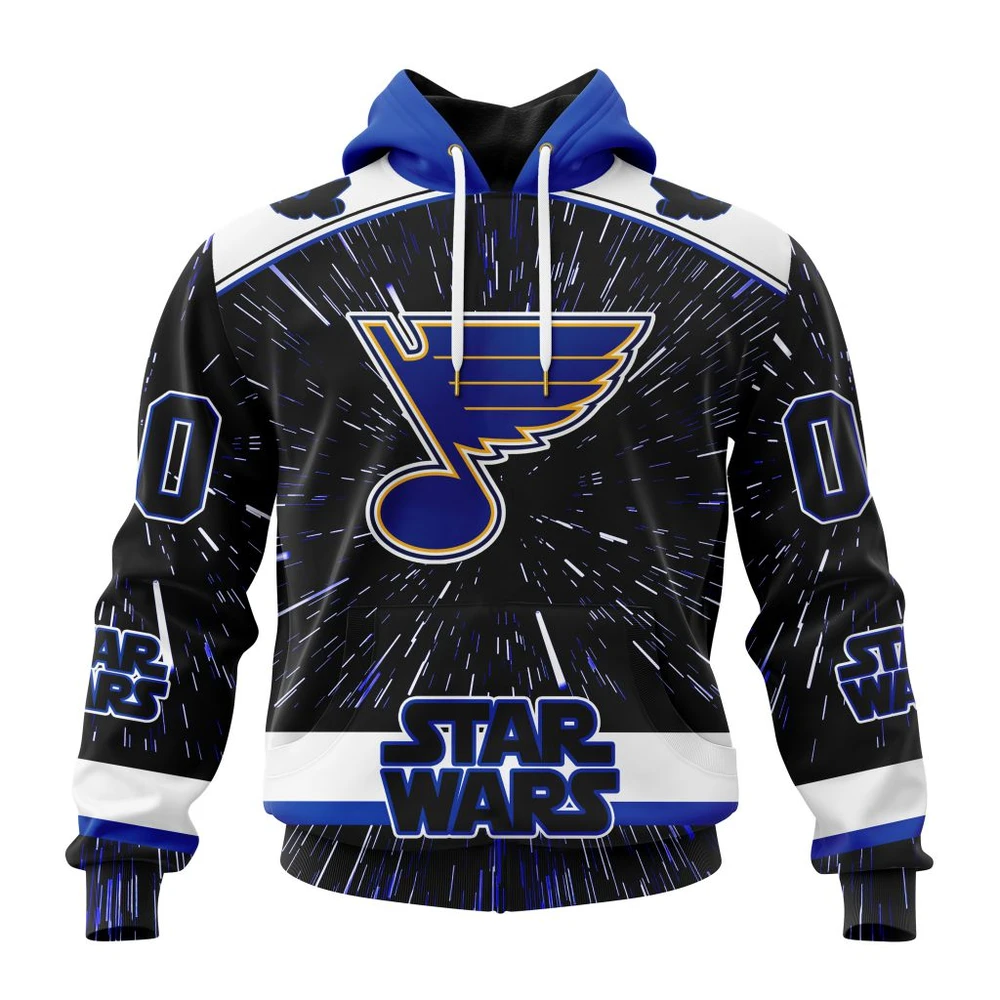 St. Louis Blues Special Star Wars Design All Over Print Hoodie Style 39364