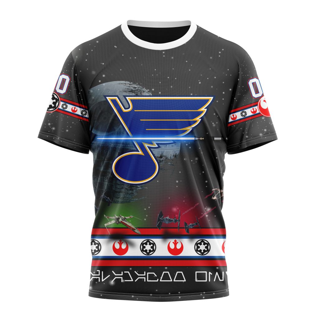 St. Louis Blues Special Star Wars Design Personalized Name And Number T-Shirt Oregontrailrvpk Shirt