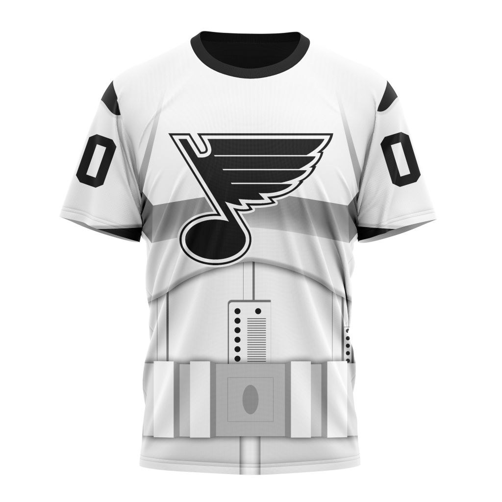 St. Louis Blues Special Star Wars Stormtroopers Design Personalized Name And Number T-Shirt Oregontrailrvpk Shirt