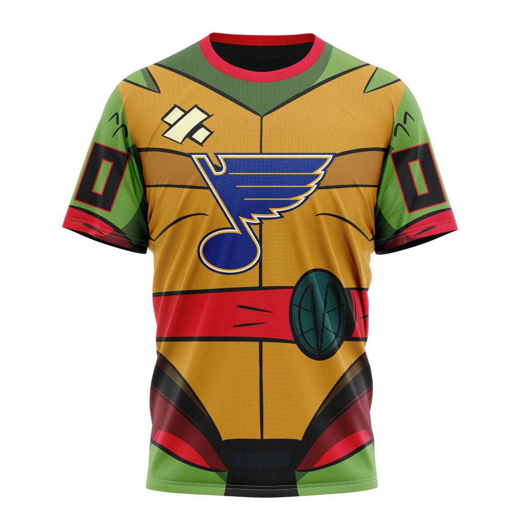 St. Louis Blues Special Teenage Mutant Ninja Turtles Design Personalized Name And Number T-Shirt Oregontrailrvpk Shirt