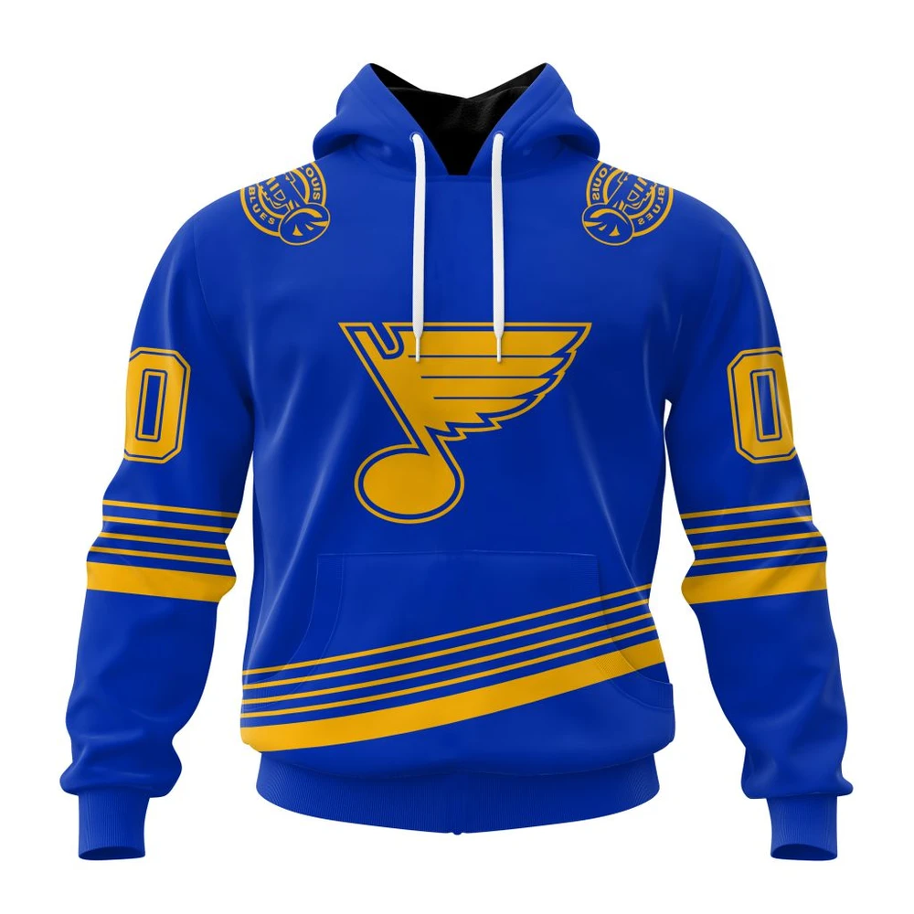 St. Louis Blues Special Two-Tone Design All Over Print Hoodie Style 93486