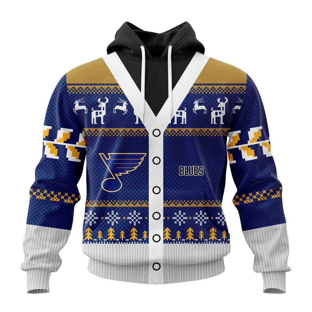 St. Louis Blues Specialized Chrismas Season All Over Print Hoodie Style 76704