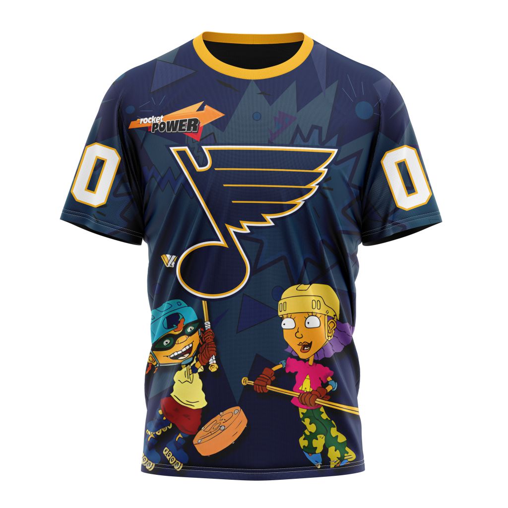St. Louis Blues Specialized For Rocket Power Personalized Name And Number T-Shirt Oregontrailrvpk Shirt