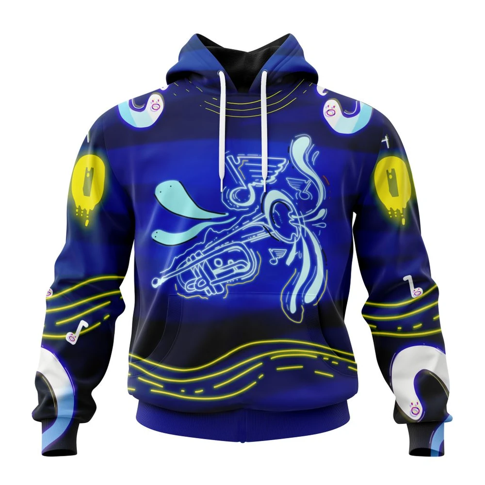 St. Louis Blues Specialized Jersey For Halloween Night All Over Print Hoodie Style 64162