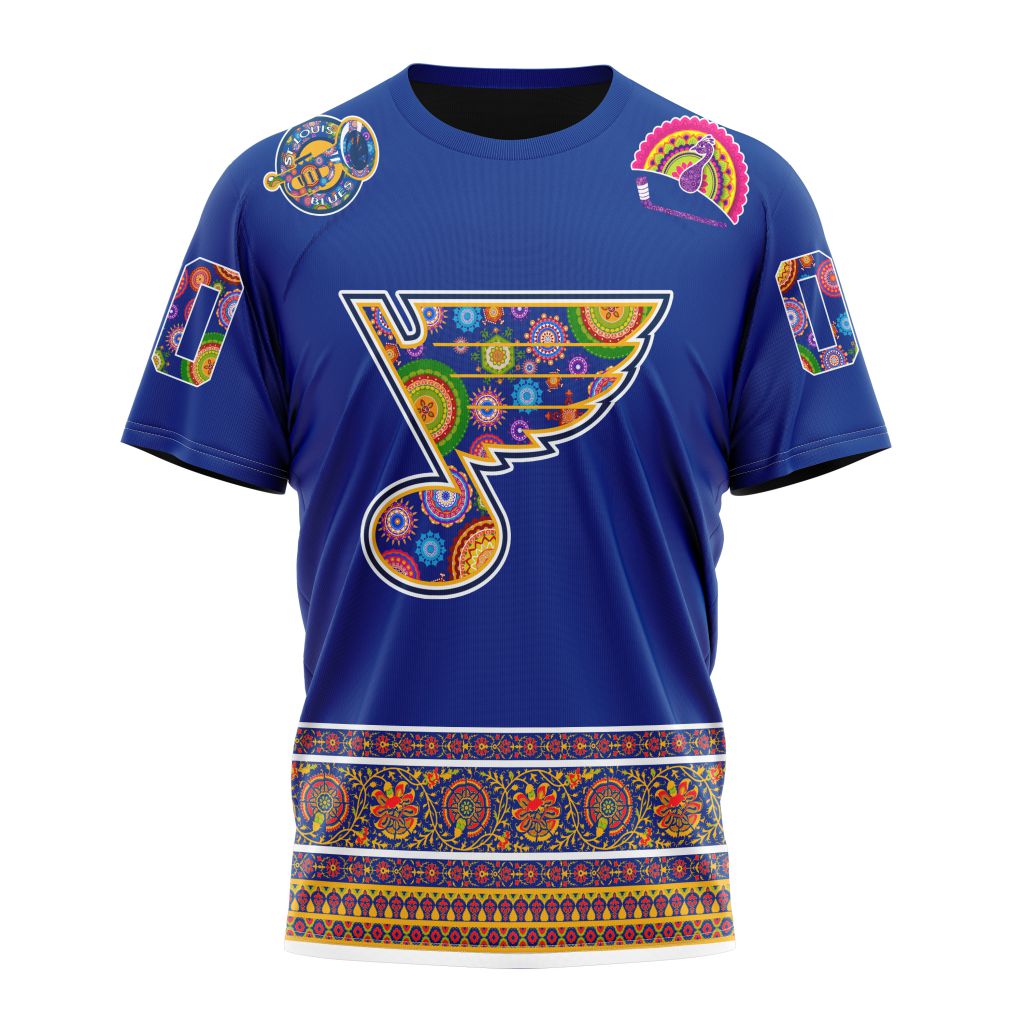 St. Louis Blues Specialized Jersey Hockey For All Diwali Festival Personalized Name And Number T-Shirt Oregontrailrvpk Shirt