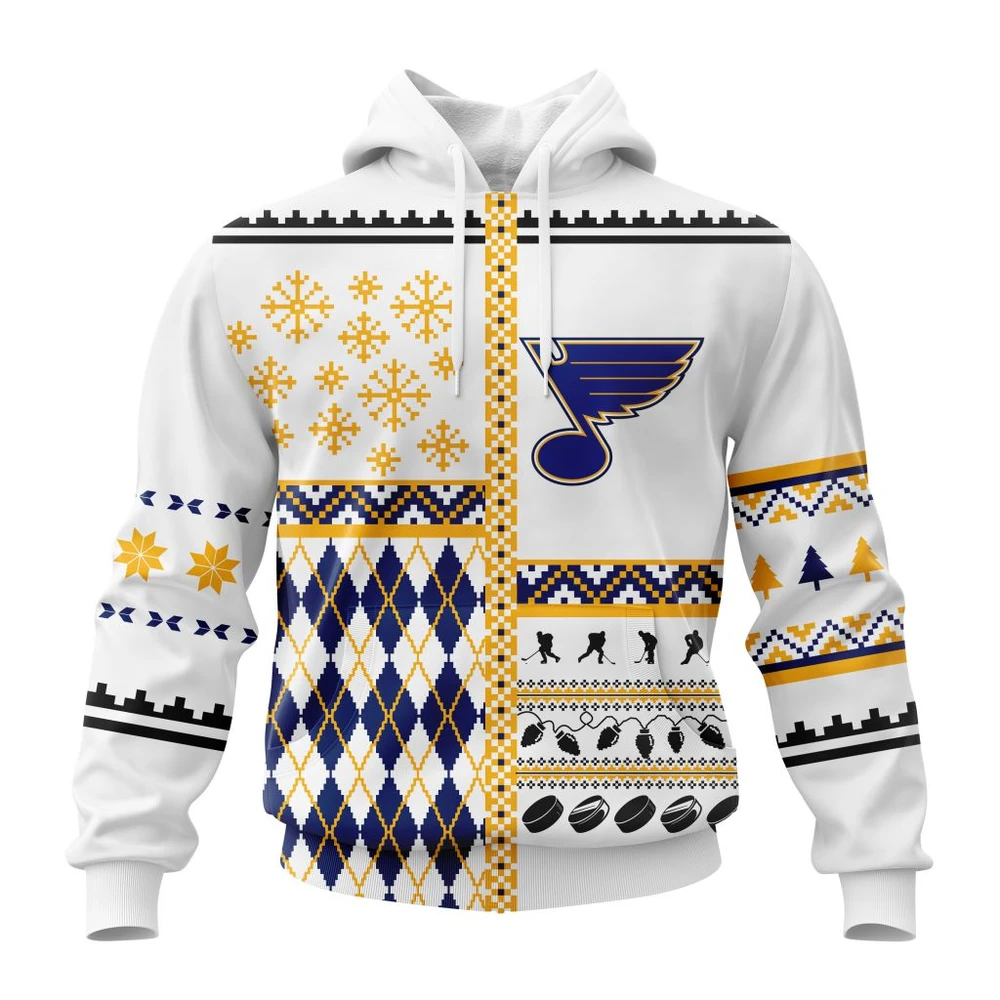 St. Louis Blues Specialized Unisex Christmas Is Coming All Over Print Hoodie Style 18927