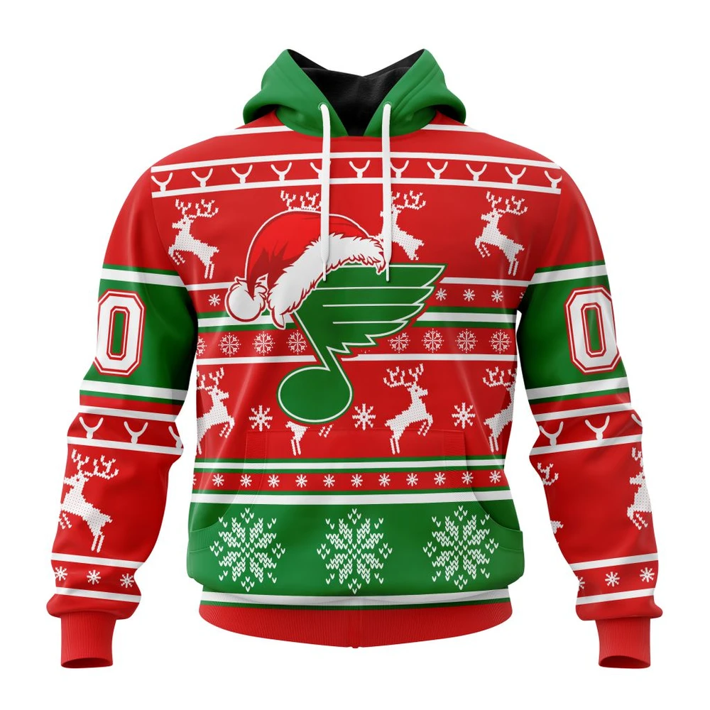 St. Louis Blues Specialized Unisex Christmas Is Coming All Over Print Hoodie Style 58975