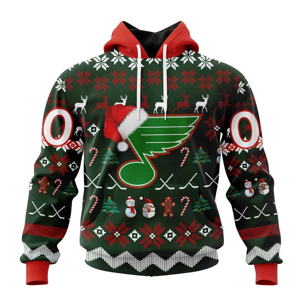 St. Louis Blues Specialized Unisex Christmas Is Coming All Over Print Hoodie Style 89535
