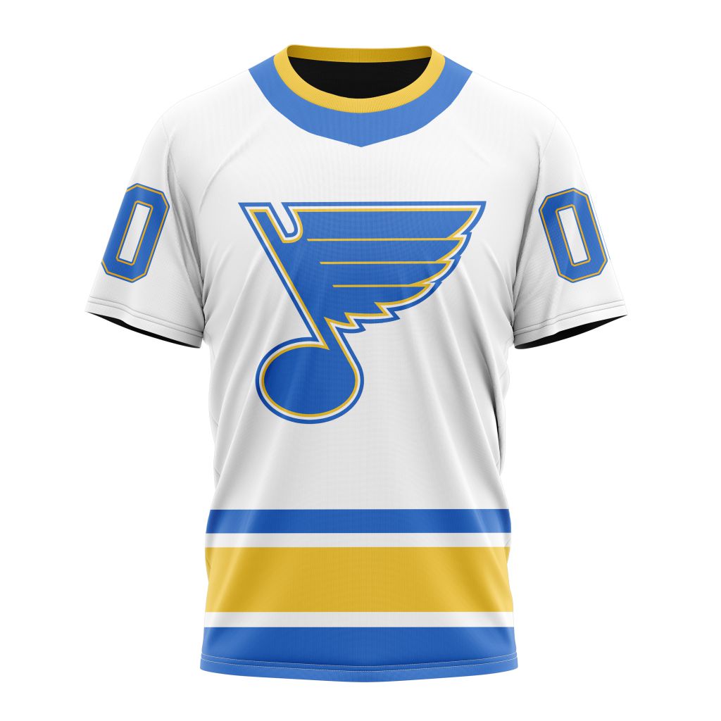St. Louis Blues Specialized Unisex Kits With Retro Concepts Personalized Name And Number T-Shirt Oregontrailrvpk Shirt