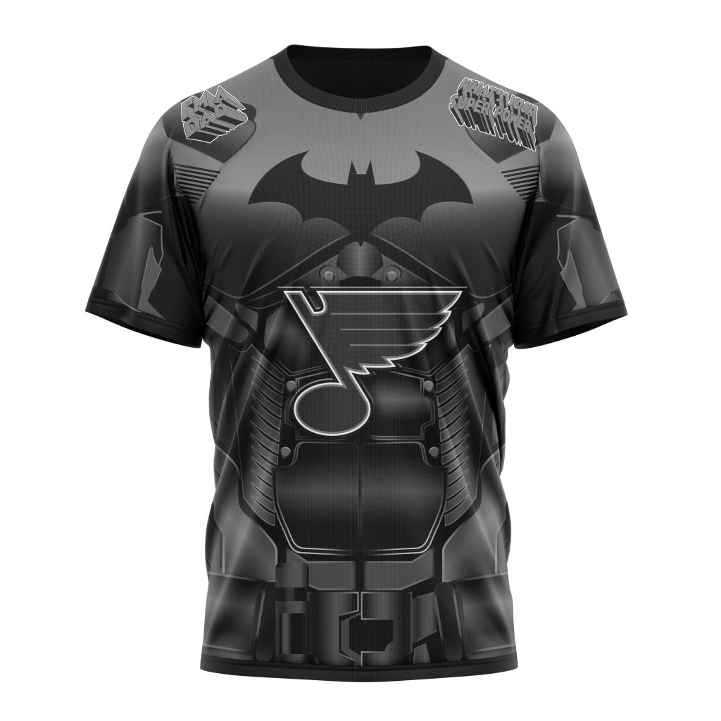 St. Louis Blues X Batman Specialized Design For Father Day Personalized Name And Number T-Shirt Oregontrailrvpk Shirt