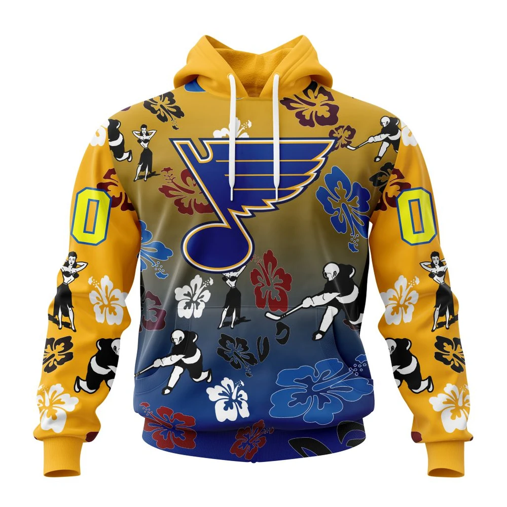 St. Louis Blues X Hawaii Specialized Design For Hawaiia All Over Print Hoodie Style 62207