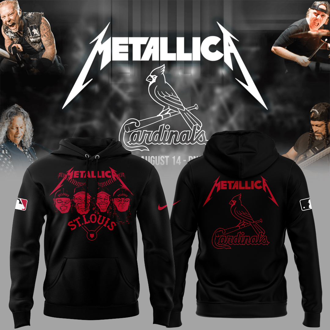 St. Louis Cardinals Baseball Metallica Night Hoodie Baseball