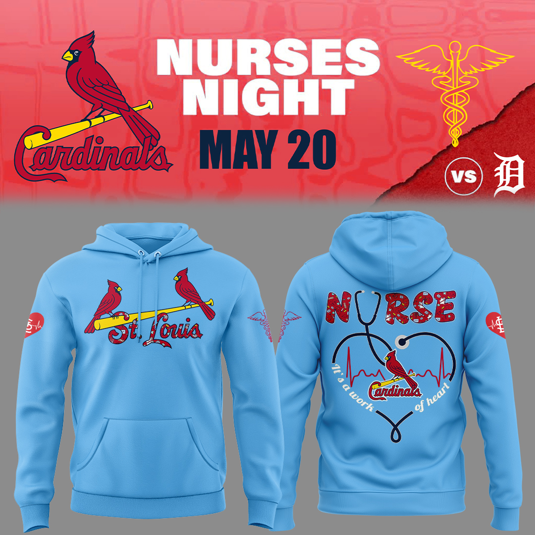 St. Louis Cardinals Baseball Nurses Night Hoodie Baseball Coach Gift Ideas