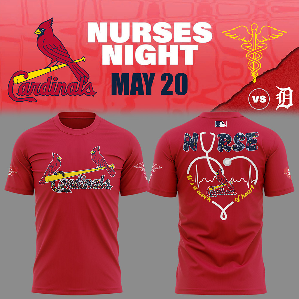St. Louis Cardinals Baseball NURSES NIGHT T-Shirt Cool Baseball Gifts Oregontrailrvpk Shirt