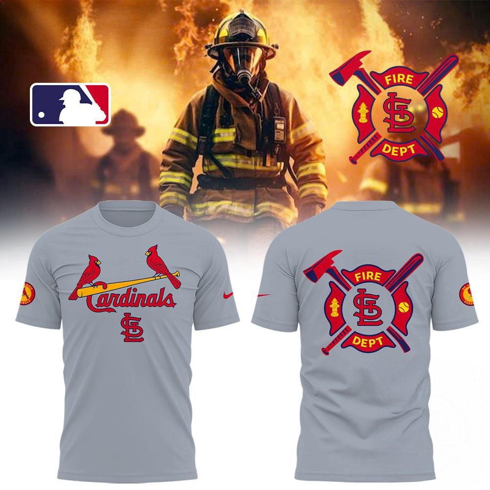 St. Louis Cardinals x Firefighter Appreciation Night 2025 Shirt Gift Ideas For Basketball Lovers Oregontrailrvpk Shirt
