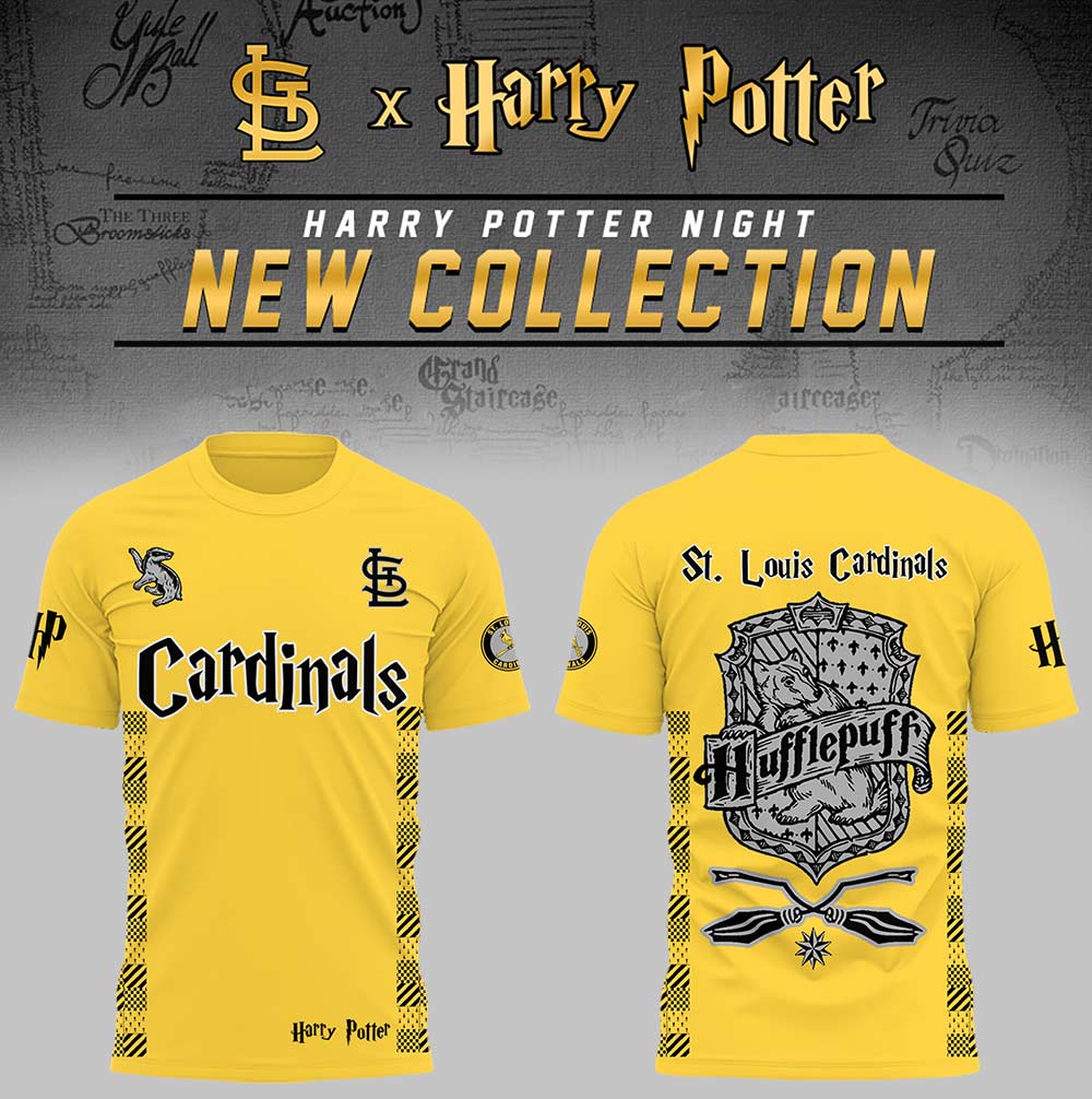 St. Louis Cardinals x Harry Potter Night Hufflepuff House T-Shirt Baseball Father's Day Gifts Oregontrailrvpk Shirt