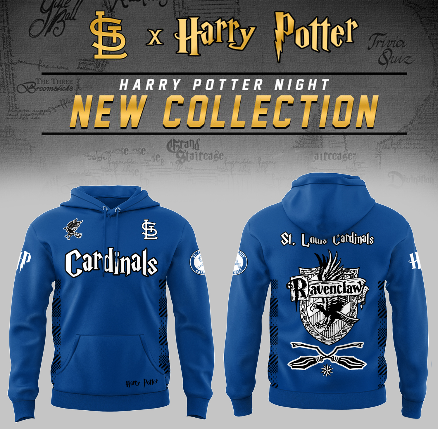 St. Louis Cardinals x Harry Potter Night Ravenclaw House Hoodie