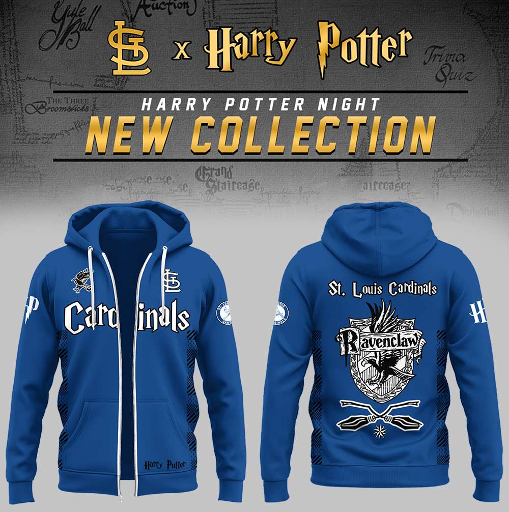 St. Louis Cardinals x Harry Potter Night Ravenclaw House Zip Hoodie Baseball