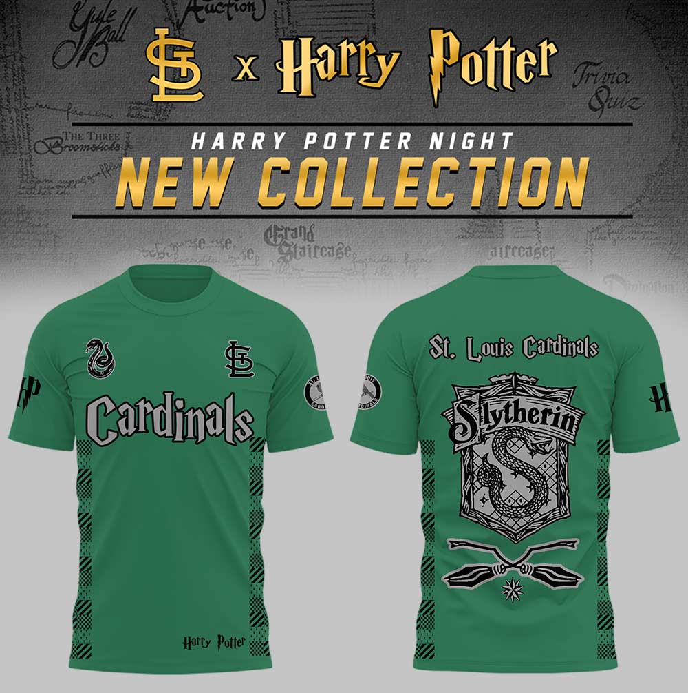 St. Louis Cardinals x Harry Potter Night Slytherin House T-Shirt Oregontrailrvpk Shirt