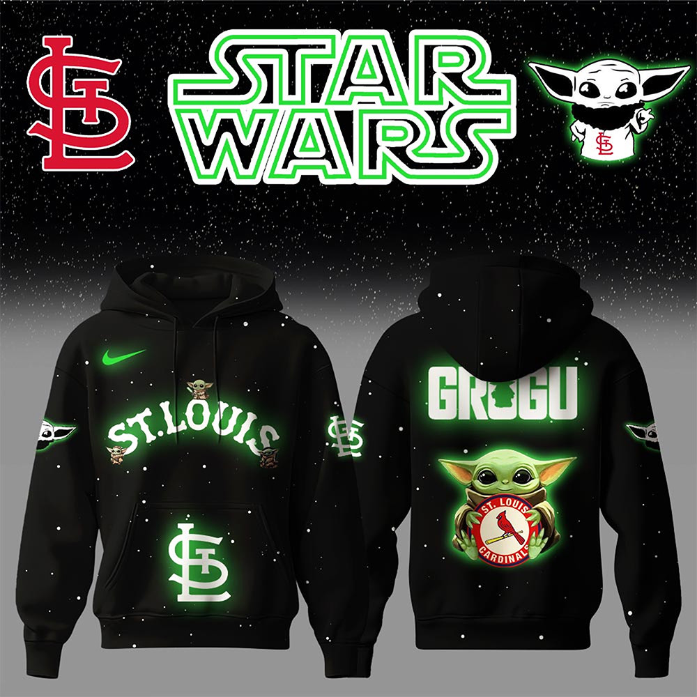 St.Louis Cardinals x Star Wars Baby Yoda Game Night Hoodie Best