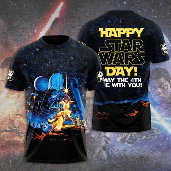 Star Wars 3D T-Shirt Happy Star Wars Day May The 4Th Be With You Shirt Oregontrailrvpk Shirt
