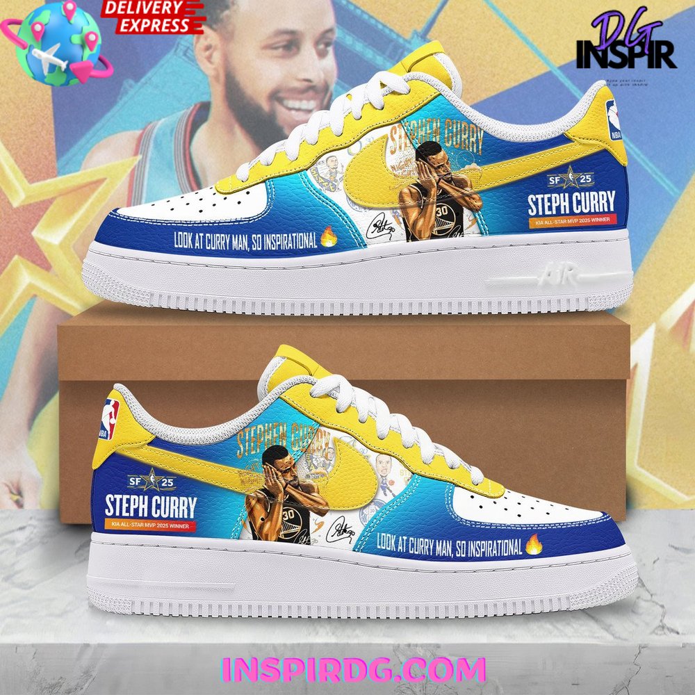 Steph Curry All-Star MVP 2025 Winner Special Air Force 1