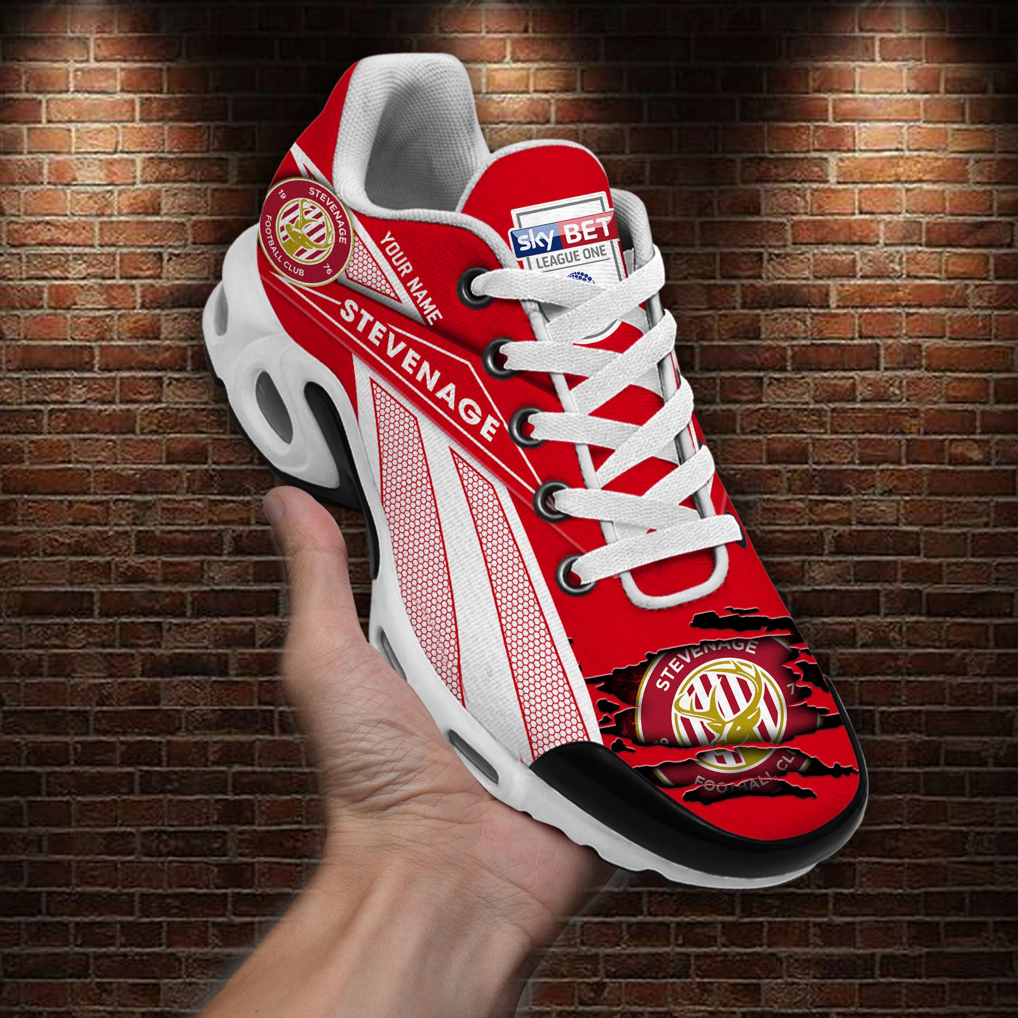 Stevenage Football Club Air Max Plus Shoes Sneakers For Men And Women