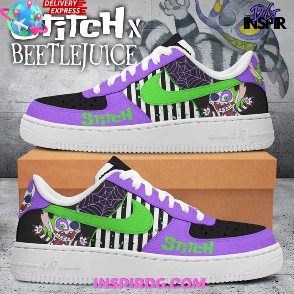 Stitch & Beetlejuice Limited Edition Air Force 1