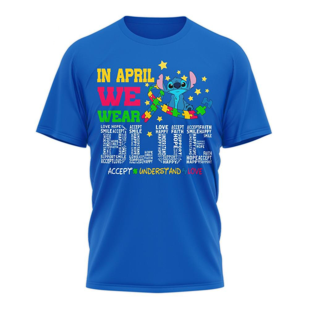 Stitch Autism Awareness Limited Edition Blue Shirt Gifts For Stitch Lovers Oregontrailrvpk Shirt