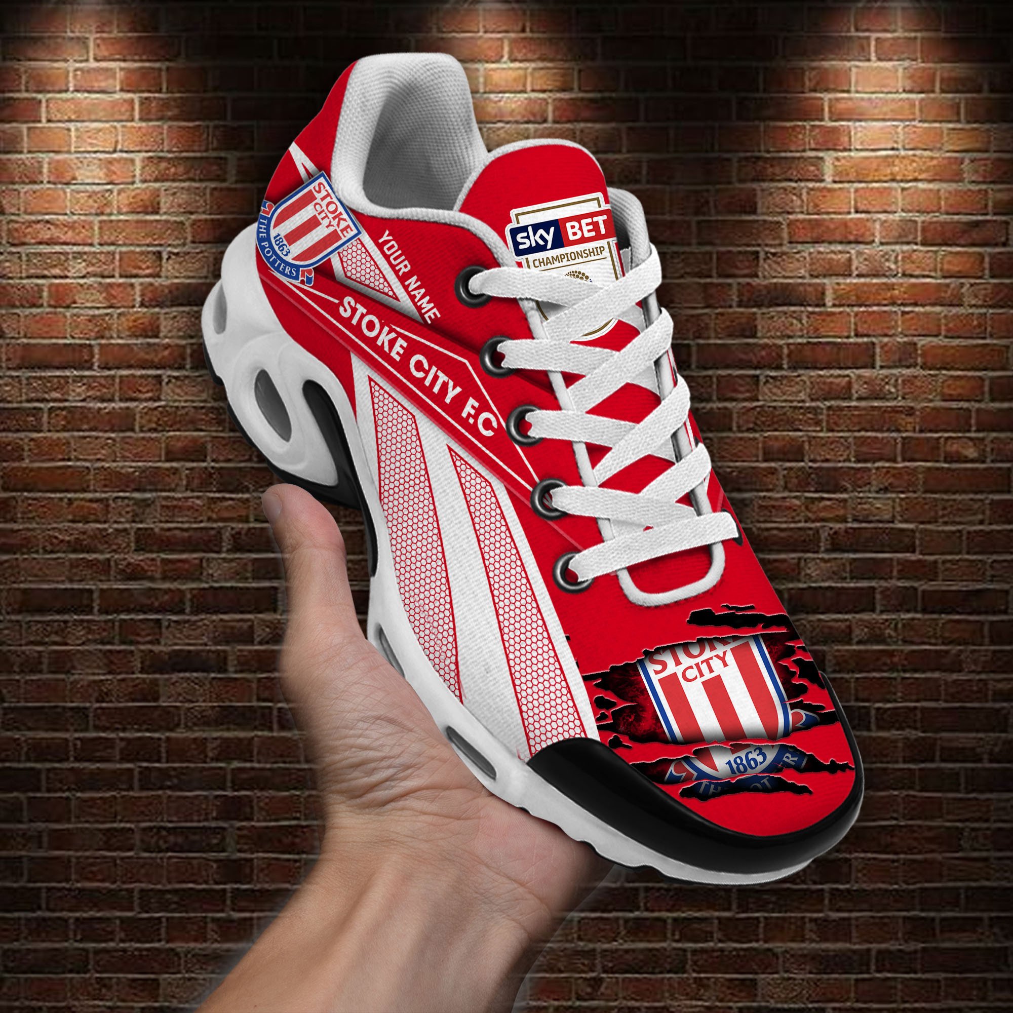 Stoke City F.C Air Max Plus Shoes Sneakers For Men And Women