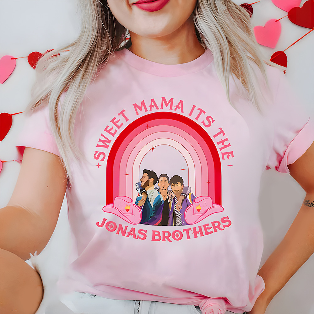 Sweet Mama It's The Jonas Brothers Shirt Pink Funny Jonas Brothers Fan Merch Gifts Oregontrailrvpk Shirt