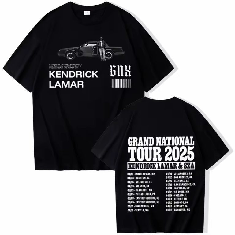 Sza And Kendrick Grand National Tour Merch 2025 T-Shirtza And Kendrick GNX Merchandise Oregontrailrvpk Shirt