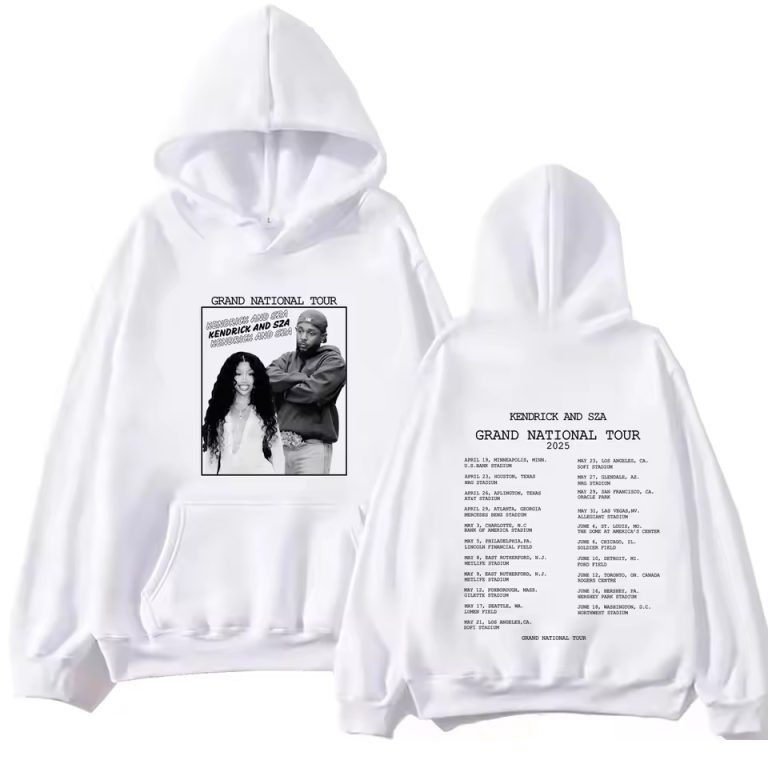 Sza And Kendrick Tour Merch Hoodie 2025 Kendrick SZA Grand National Tour Merch