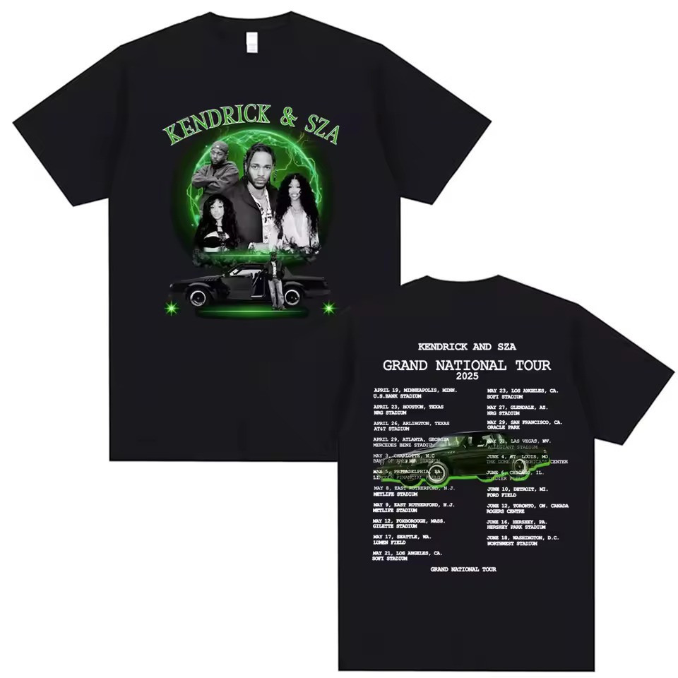 Sza And Kendrick Tour Merch T-Shirt 2025 SZA Kendrick GNX Grand National Tour Merch Apparel Oregontrailrvpk Shirt